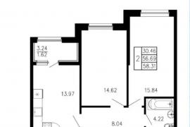 Двухкомнатная квартира